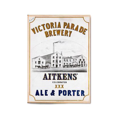 Victoria Parade Brewery, Australia | Framed Vintage Poster