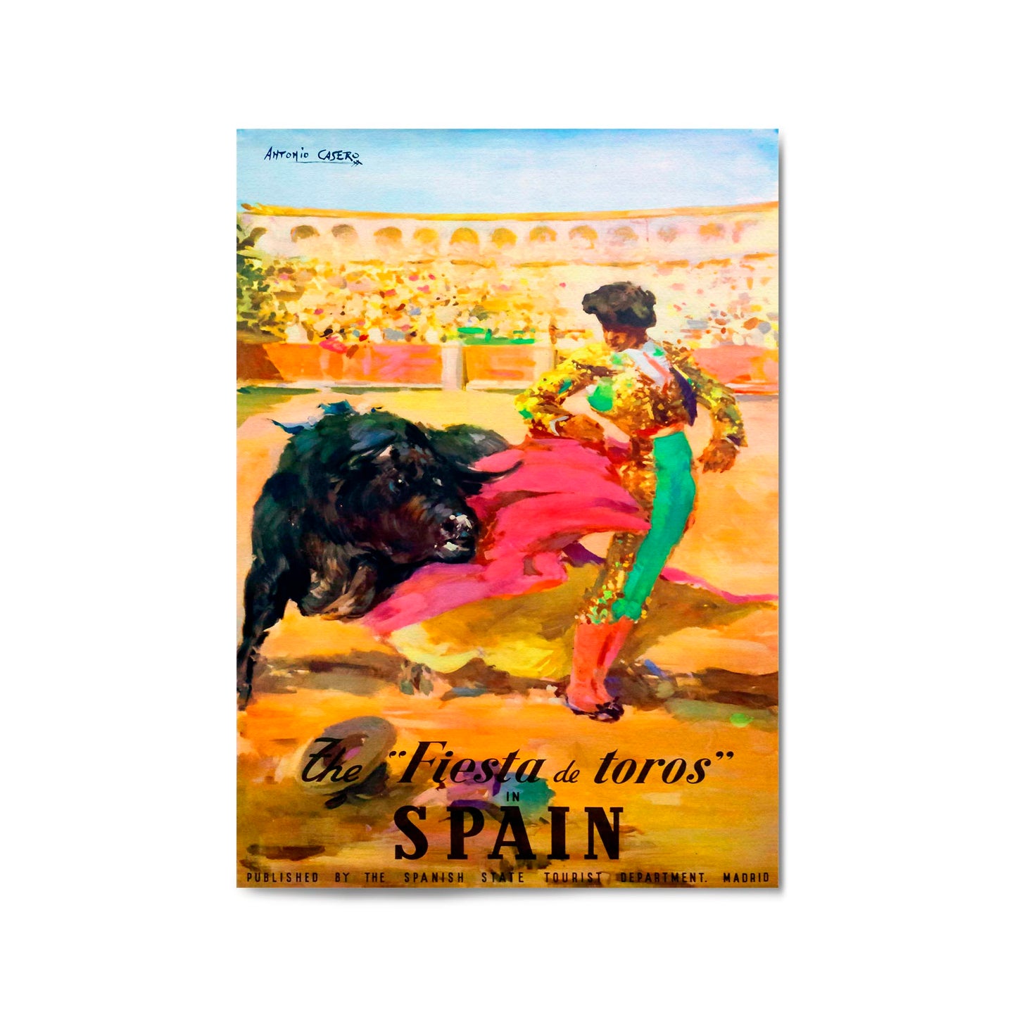 Spain by Antonia Casero | Framed Vintage Travel Poster