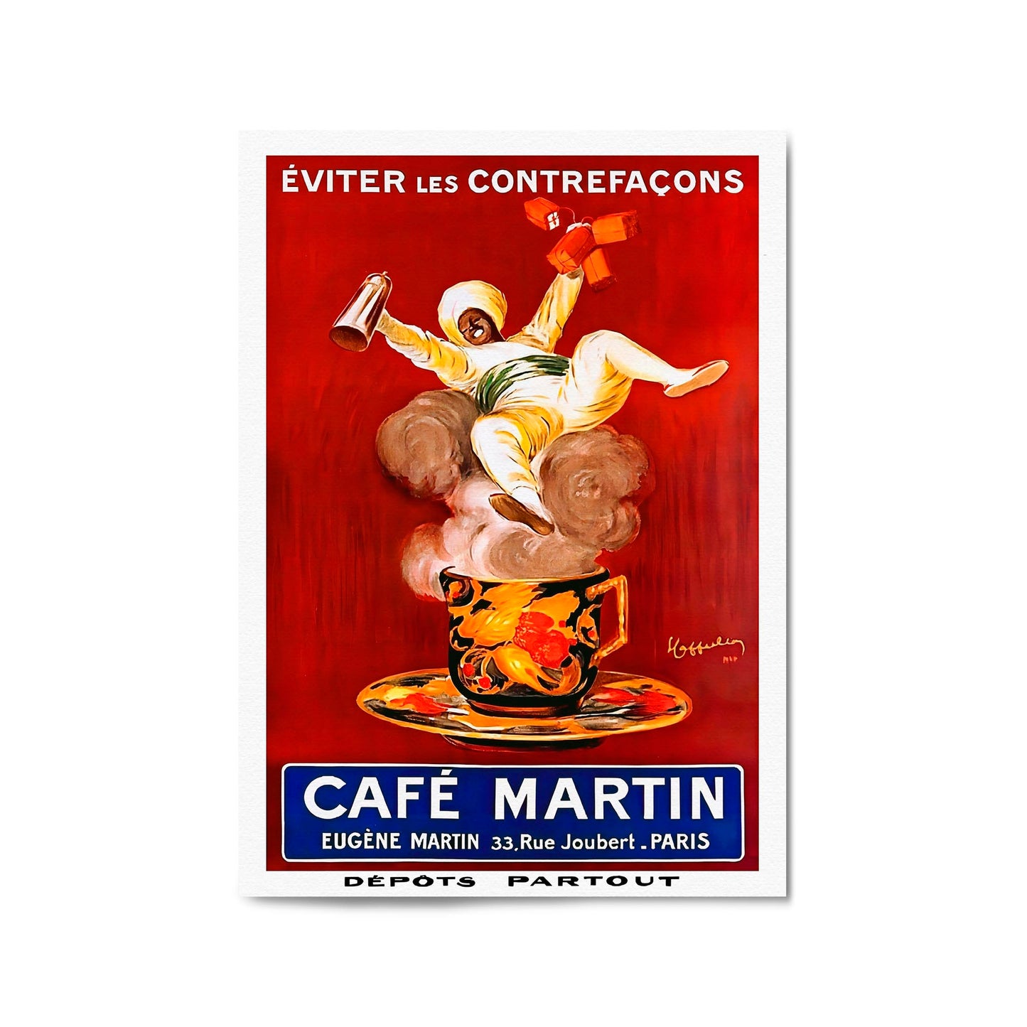 Cafe Martin by Leonetto Cappiello | Framed Vintage Poster