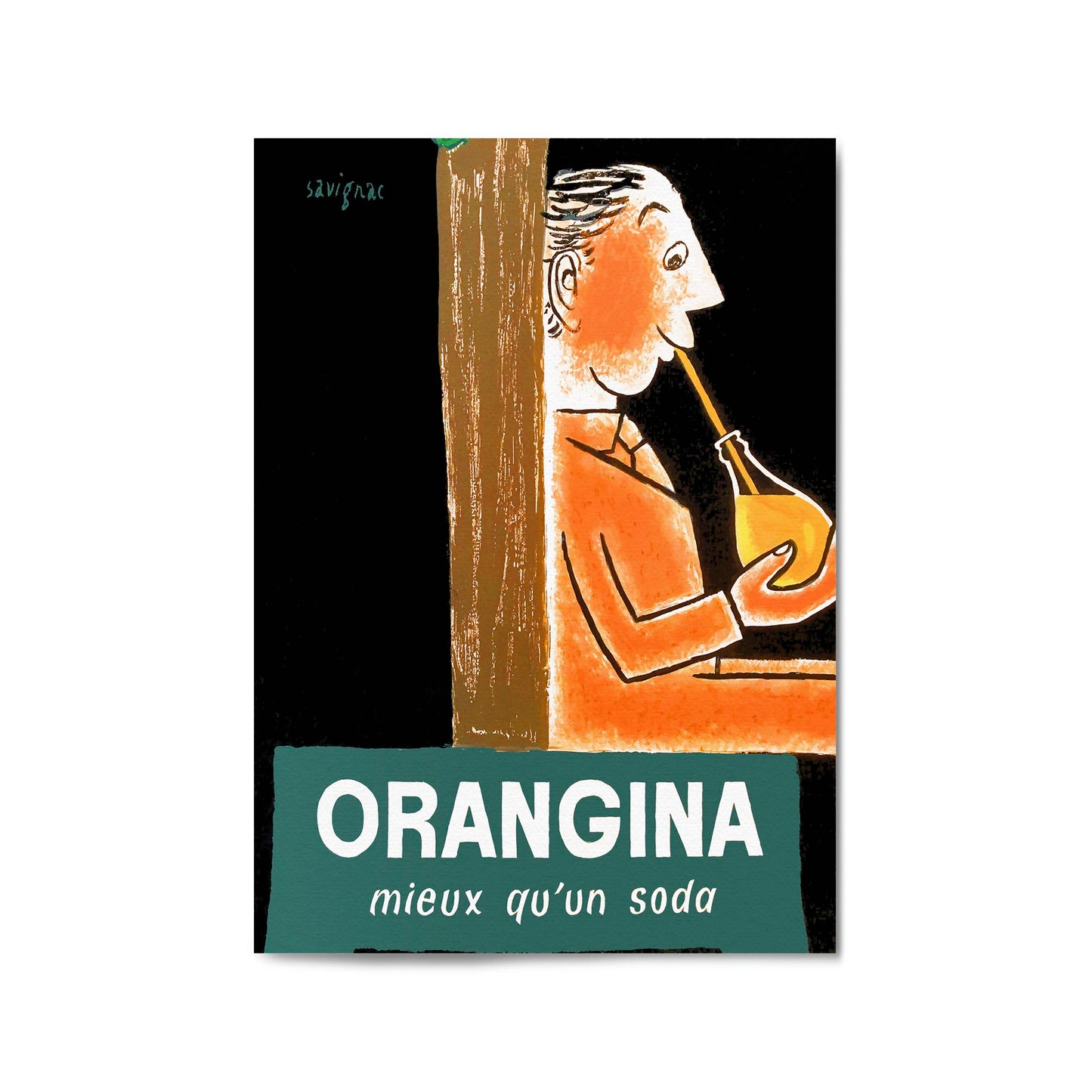 Orangina Meiux Qu'un Soda Drink | Framed Vintage Poster