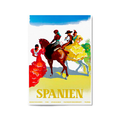Flamenco Culture, Spain | Framed Vintage Travel Poster