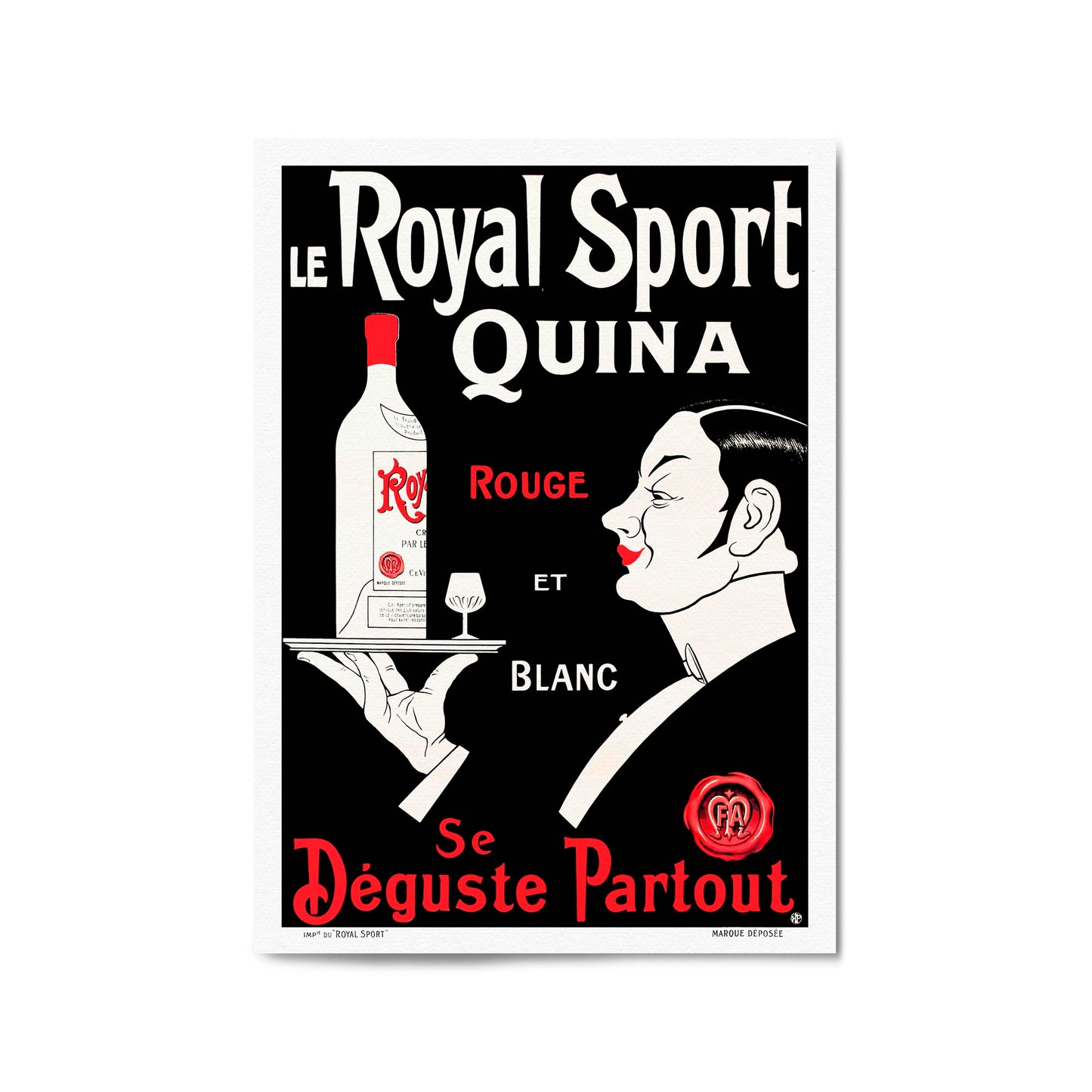 Le Royal Sport Quina Drinks | Framed Vintage Poster
