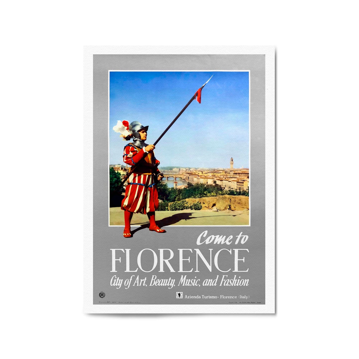 Florence, Italy | Framed Vintage Travel Poster