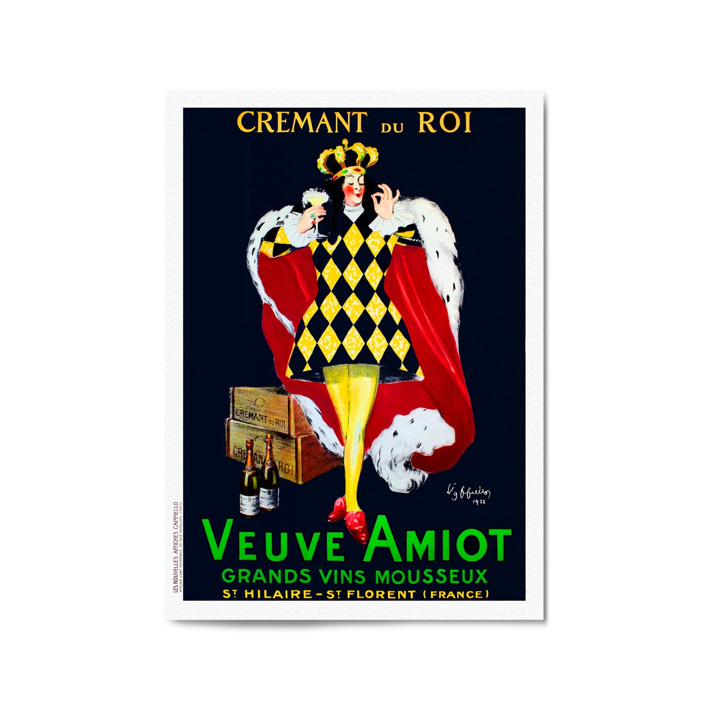 Cremant du Roi Veuve Amiot by Leonetto Cappiello | Framed Vintage Poster