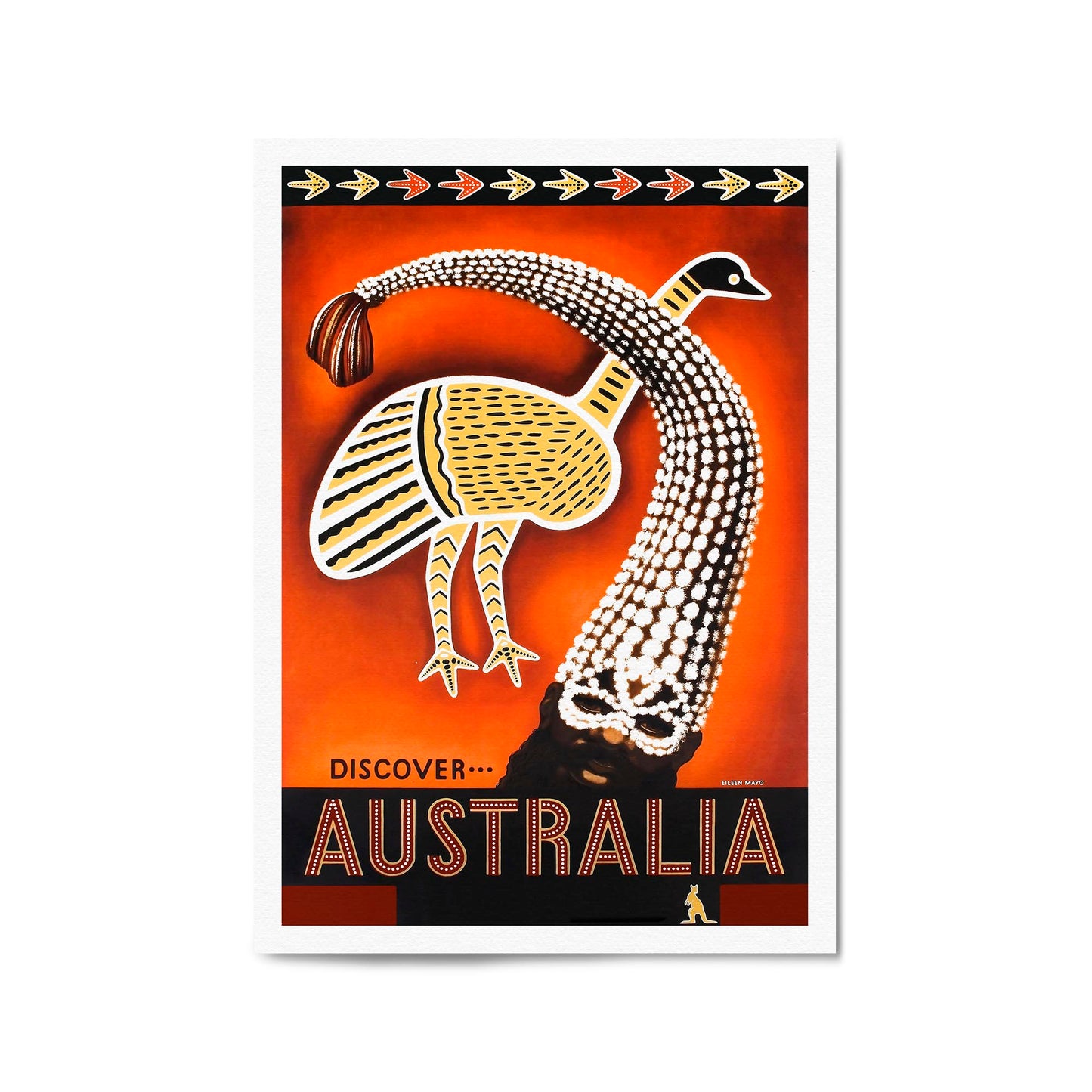 Discover Australia Indigenous Australia | Framed Vintage Travel Poster