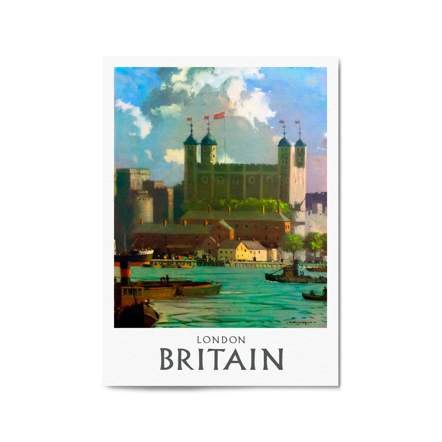 Tower of London, Britain | Framed Vintage Travel Poster