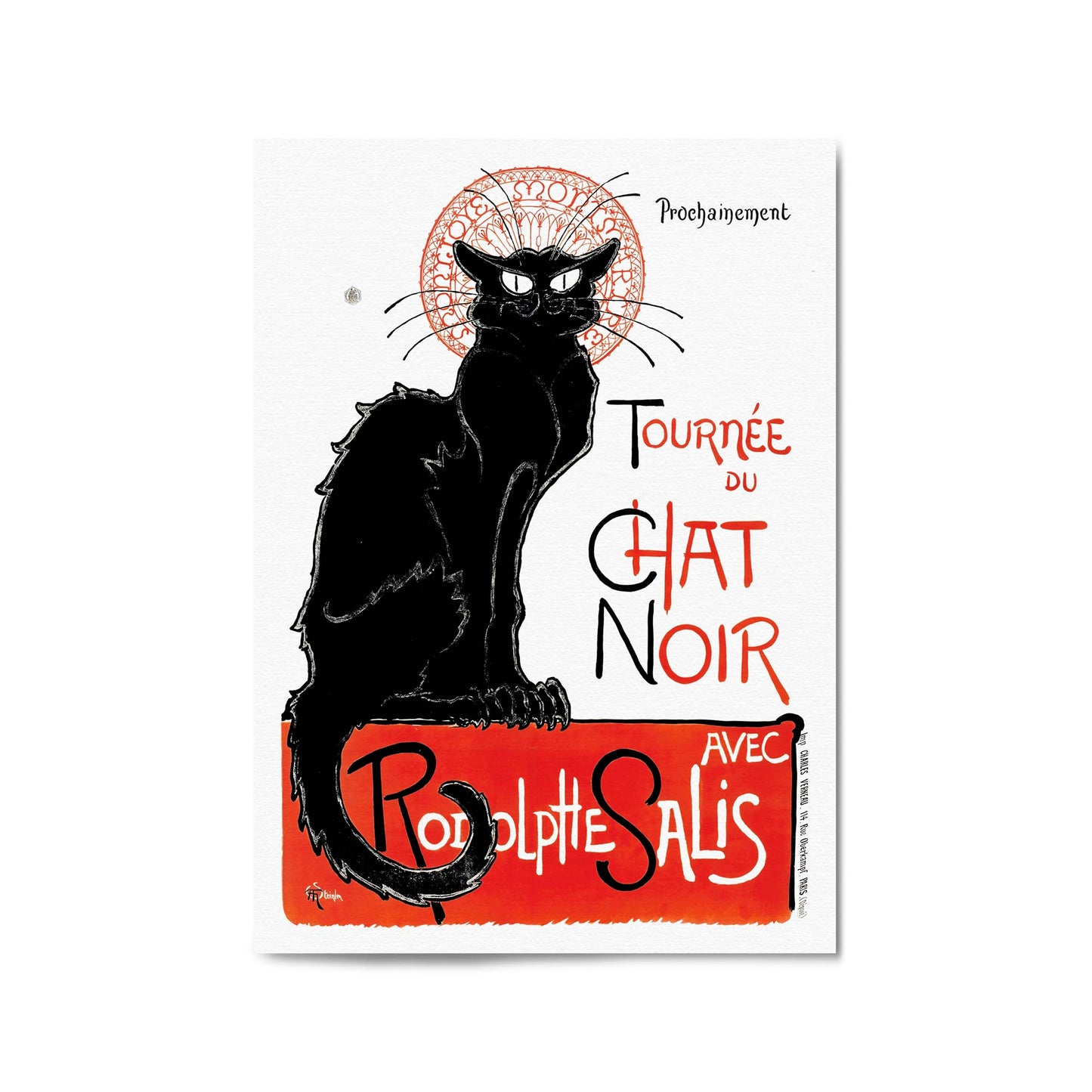 Tournee du Chat Noir by Theophile Alexandre Steinlen French | Framed Vintage Poster