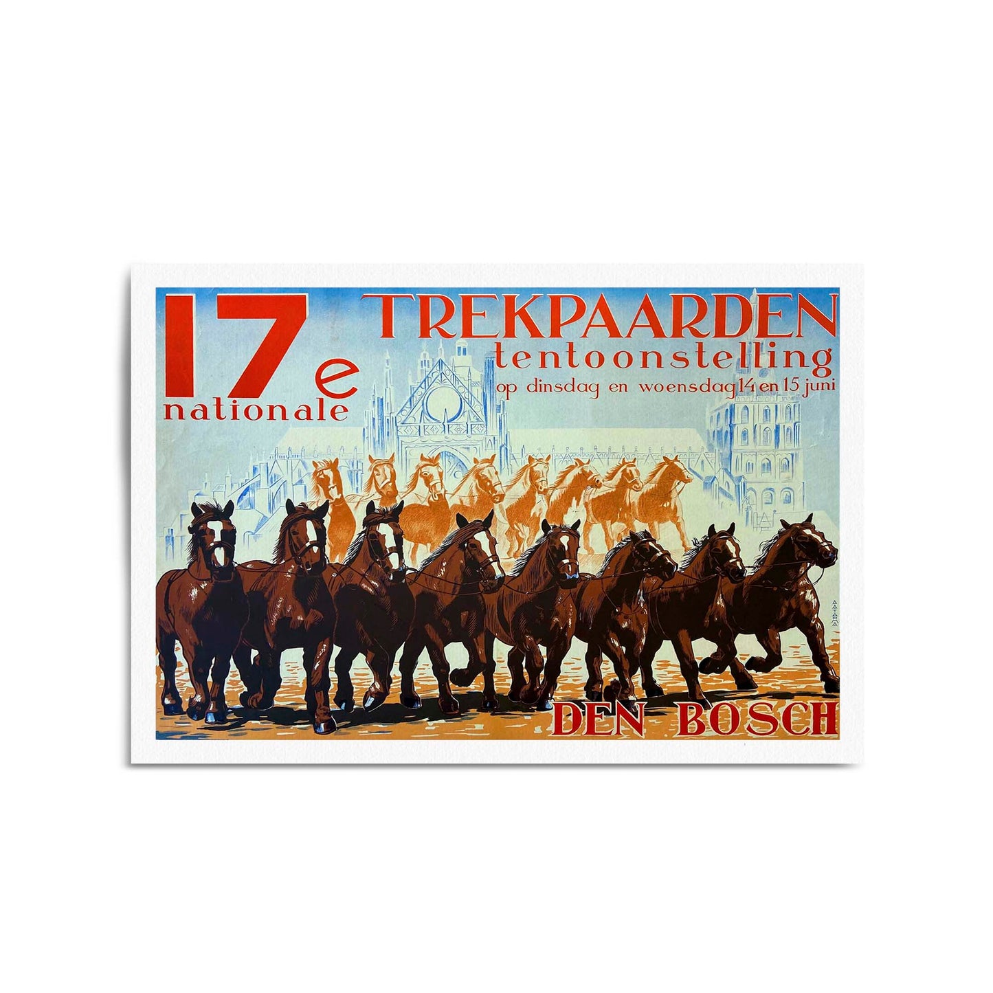 1925 Netherlands | Framed Vintage Travel Poster