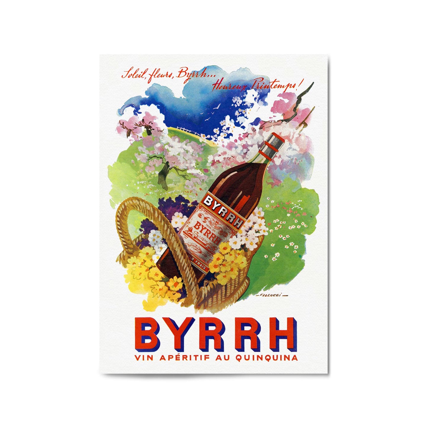 Spring Byrrh by Robert Falcucci | Framed Vintage Poster