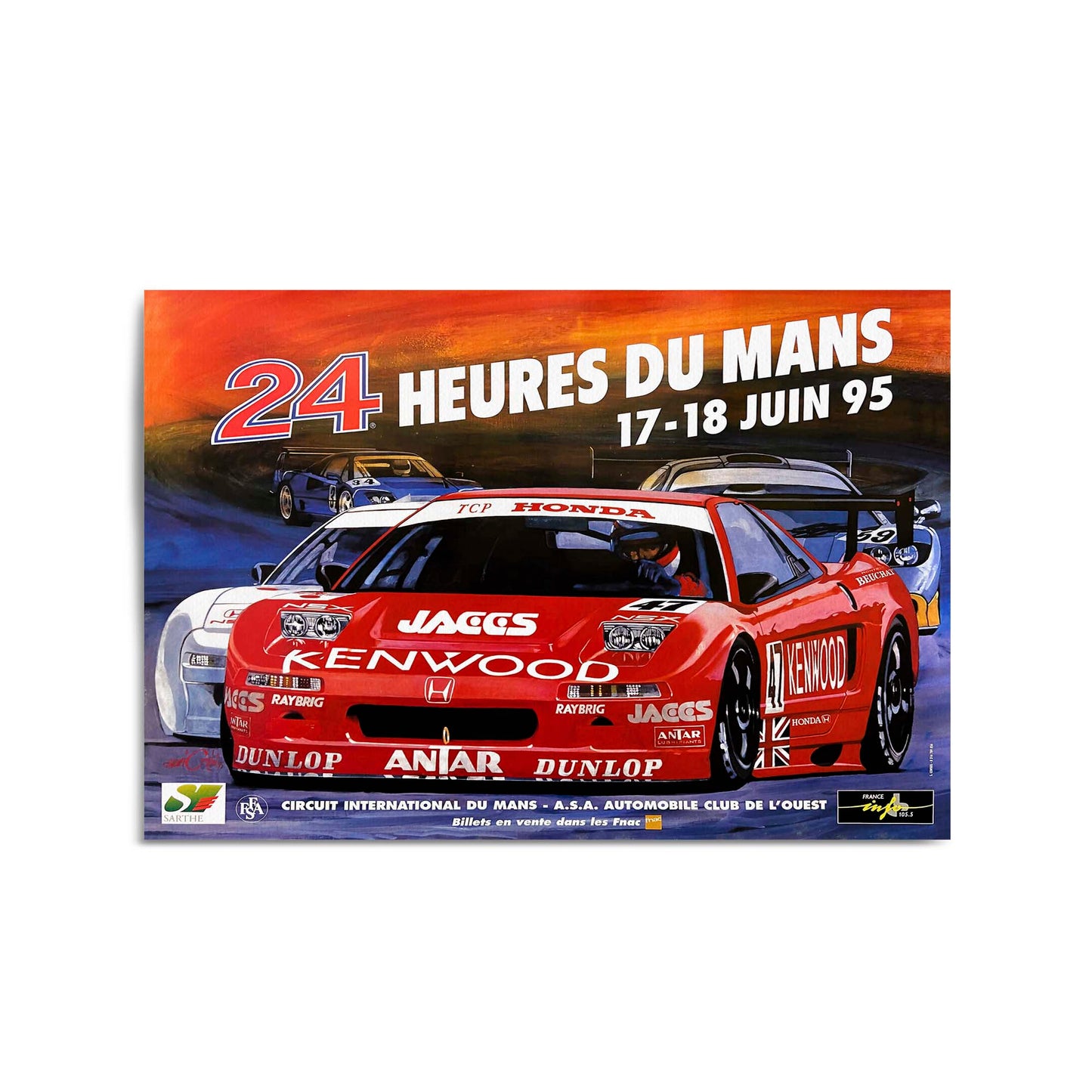 1995 Le Mans 24 Hours French Motorsport | Framed Vintage Poster