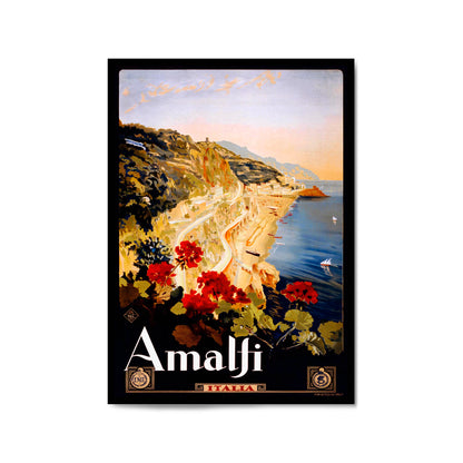 Amalfi, Italy | Framed Vintage Travel Poster