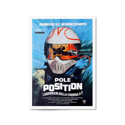 Motorsport "Pole Position" Italian Movie | Framed Vintage Poster