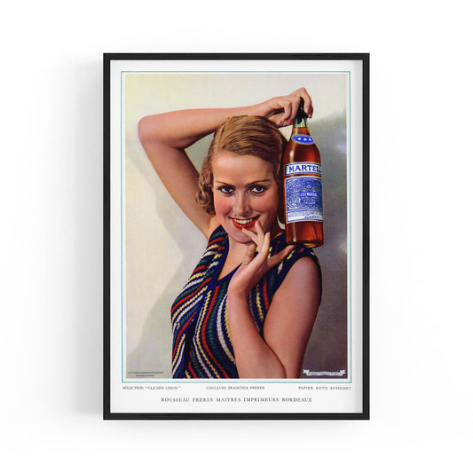 Martell Cognac Drink | Framed Vintage Poster