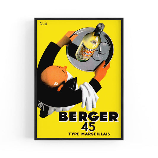 Berger 45 by Roland Ansieau | Framed Vintage Poster