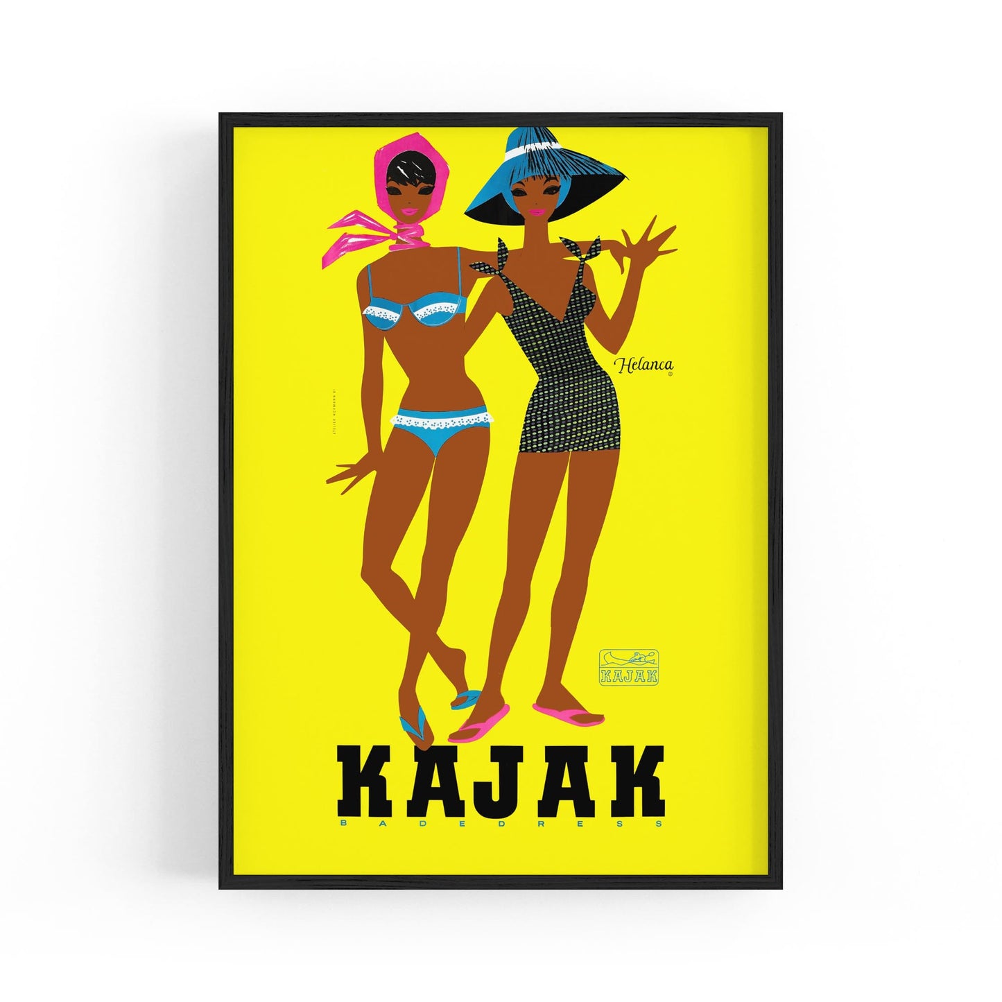 French Fashion "Kojak" Summer | Framed Vintage Poster