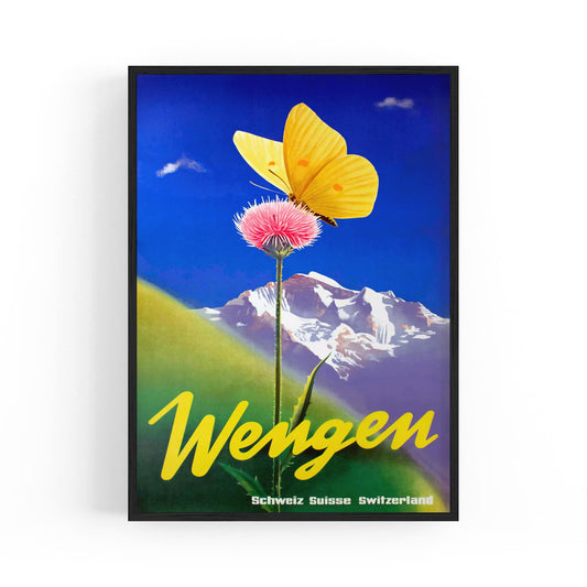 Wengen, Switzerland by Leo Keck | Framed Vintage Travel Poster
