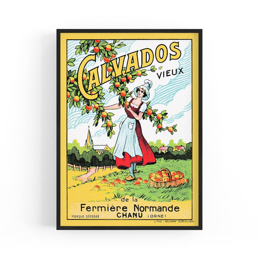 Old Calvados Brandy | Framed Vintage Poster