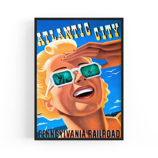Atlantic City, United States of America | Framed Vintage Travel Poster