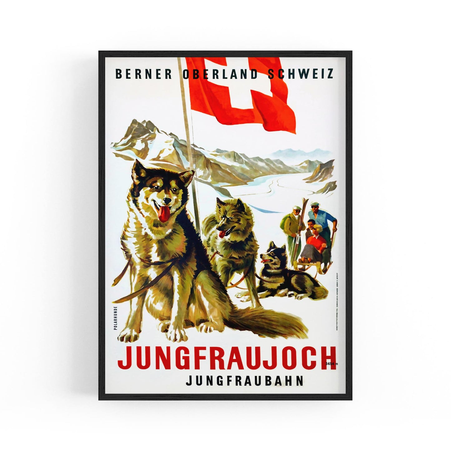 Jungfrau, Switzerland | Framed Vintage Travel Poster