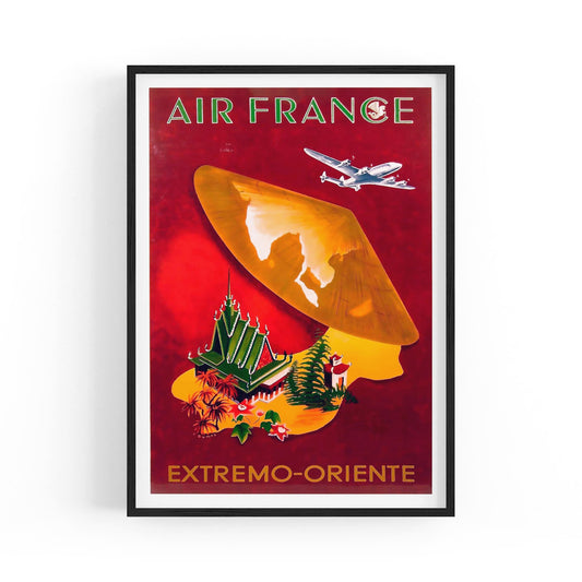 China by Air France by G. Dumas | Framed Vintage Travel Poster