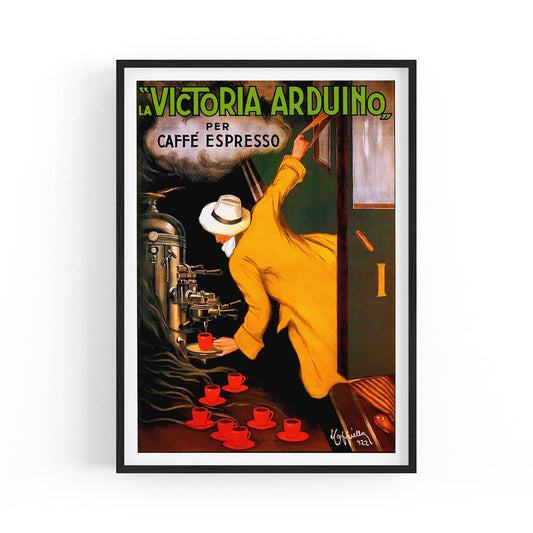 La Victoria Arduino Espresso Coffee by Leonetto Cappiello | Framed Vintage Poster