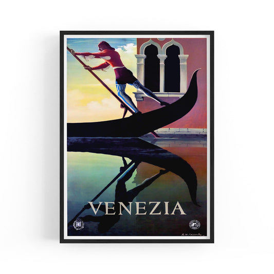 Venice, Italy by A.M Cassandre | Framed Vintage Travel Poster