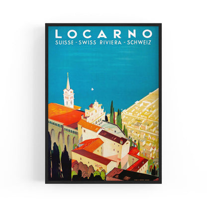 Locarno, Switzerland by Daniele Buzzi | Framed Vintage Travel Poster