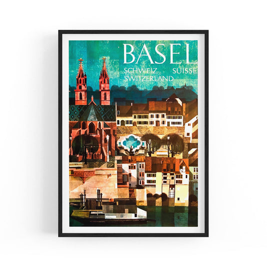 Basel, Switzerland | Framed Vintage Travel Poster