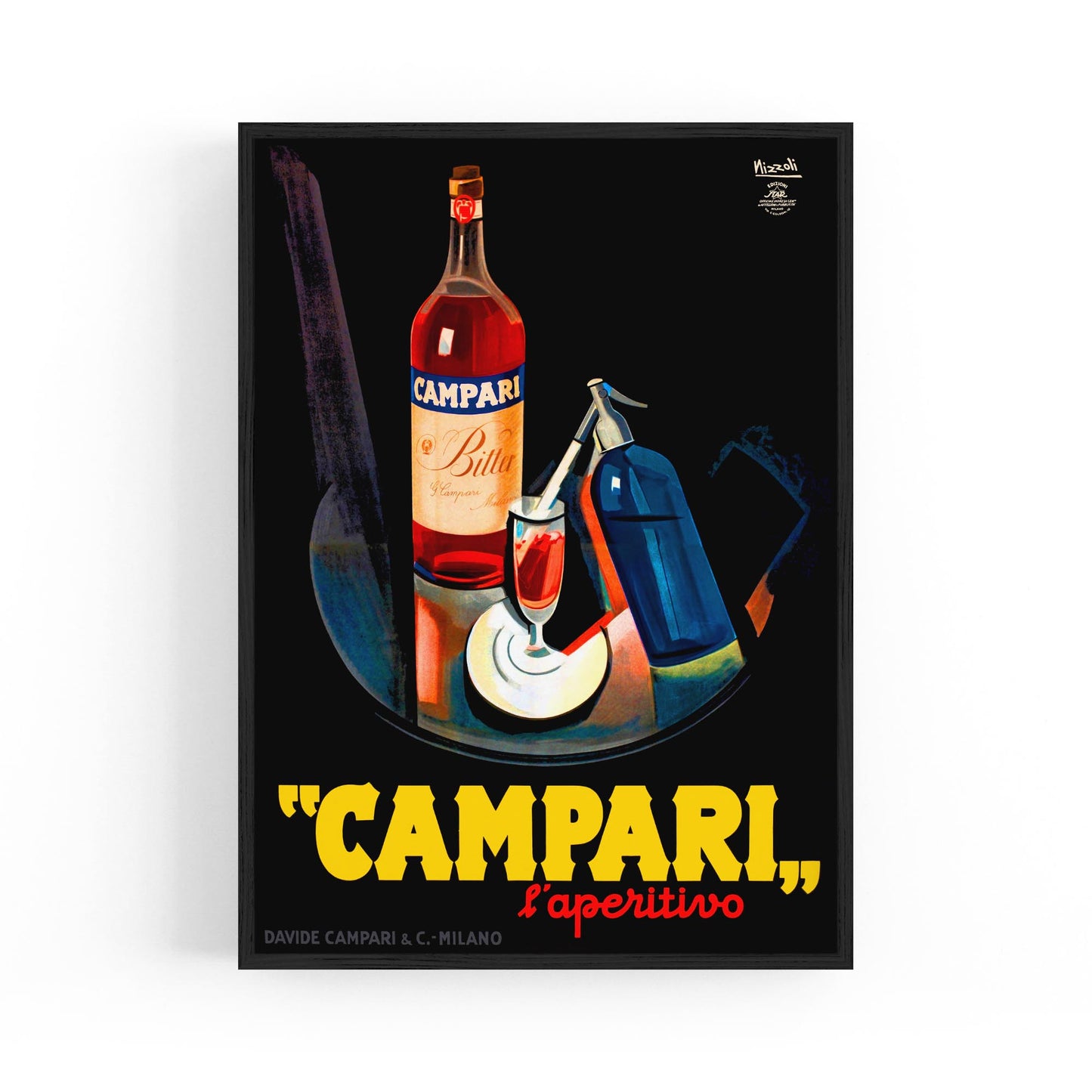 Campari by Marcello Nizzoli | Framed Vintage Poster