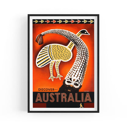 Discover Australia Indigenous Australia | Framed Vintage Travel Poster