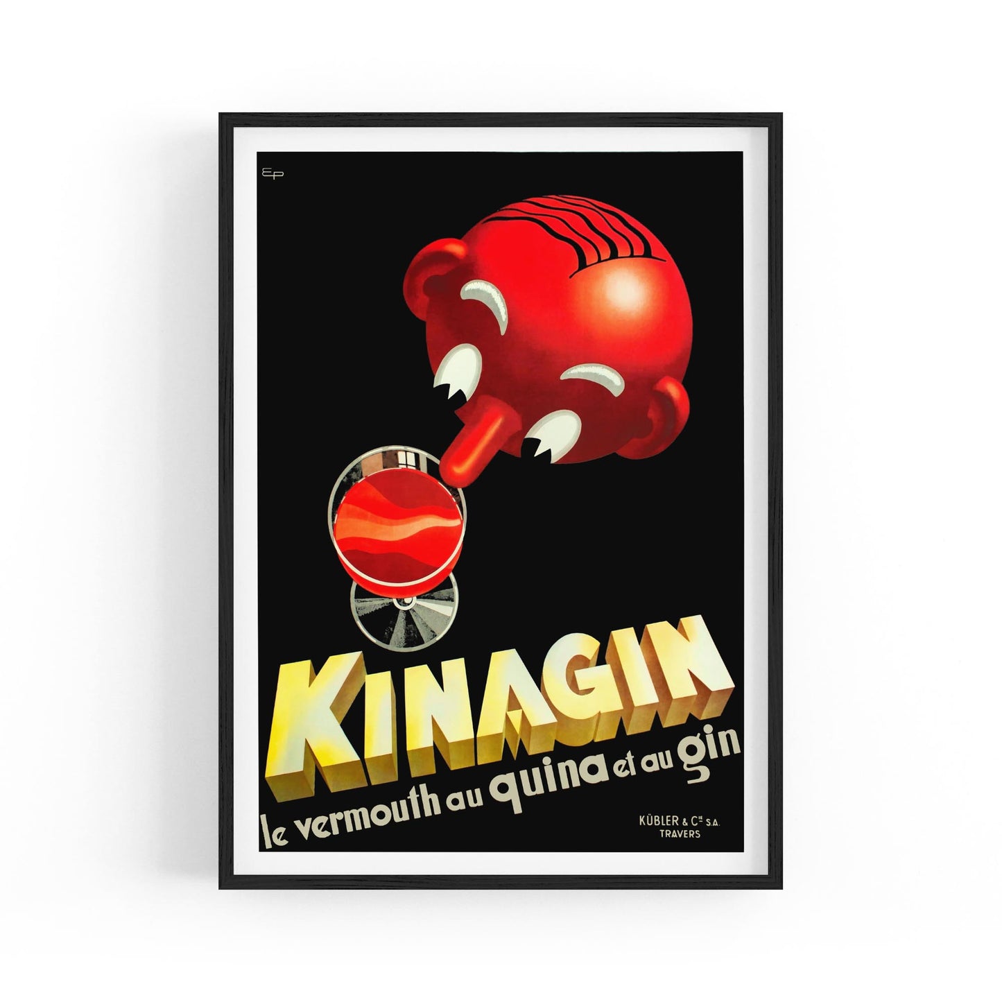 Kinagin Vermouth by Eugene Patkevitch | Framed Vintage Poster
