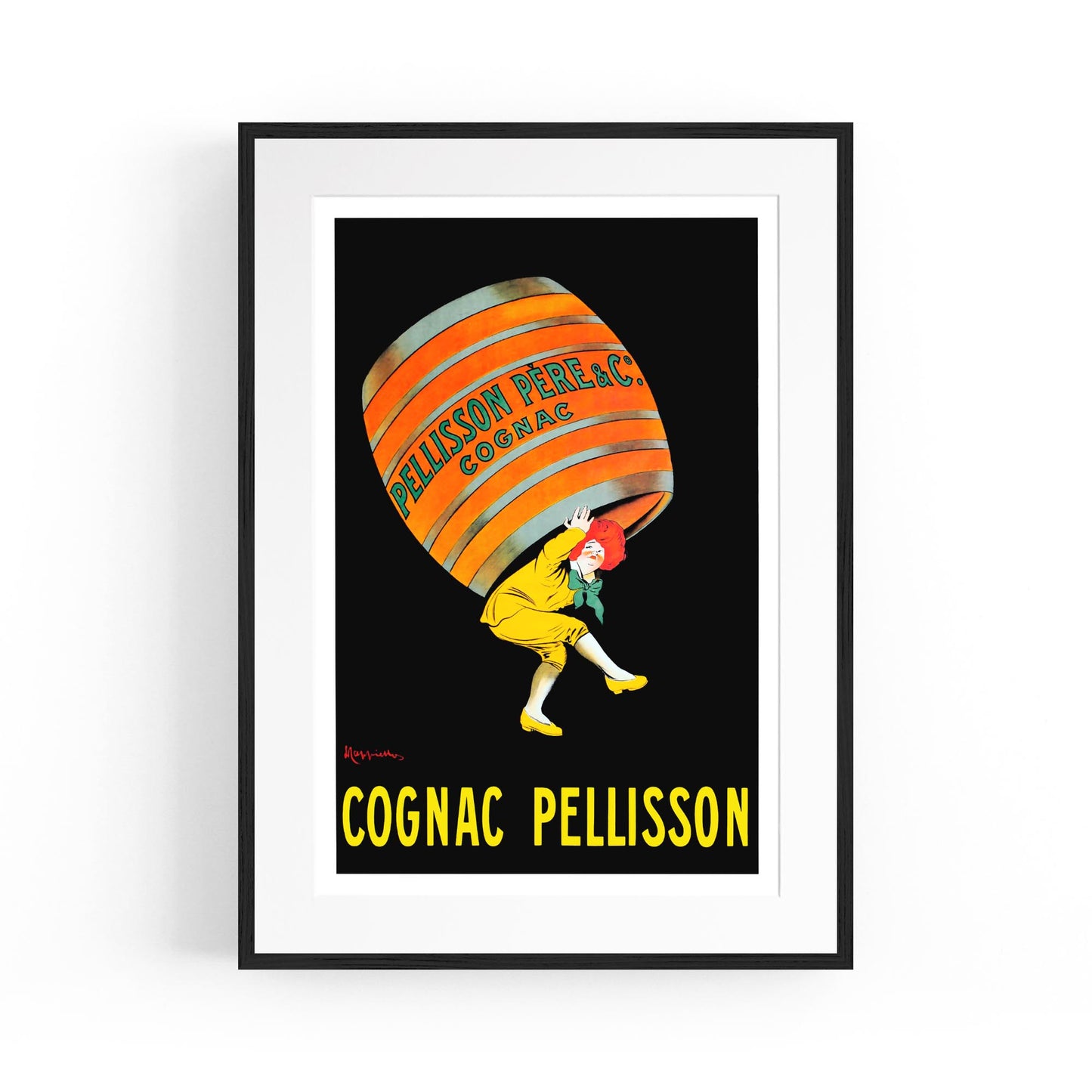 Pellisson Pere & Co Cognac by Leonetto Cappiello | Framed Vintage Poster