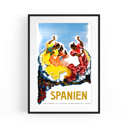 Flamenco Dancers, Spain | Framed Vintage Travel Poster