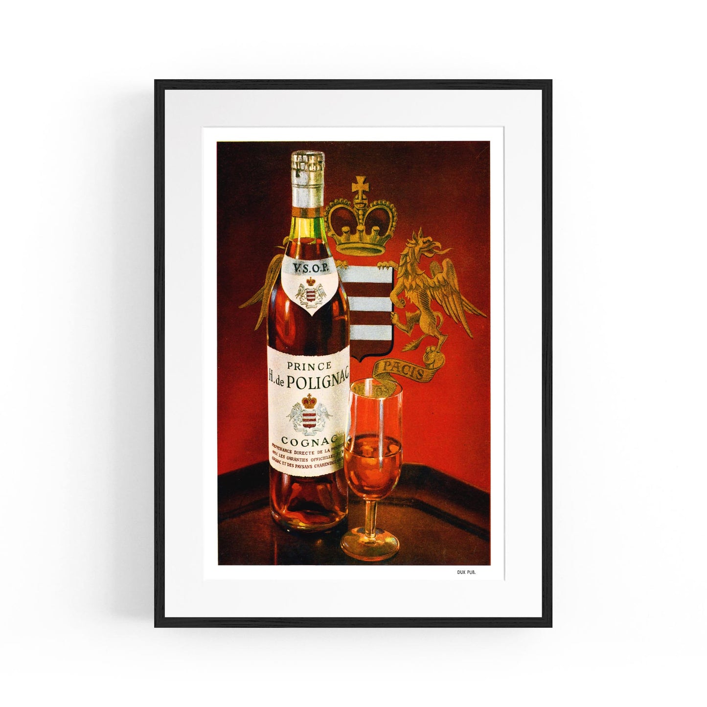 Prince Hubert de Polignac Cognac Drink | Framed Vintage Poster