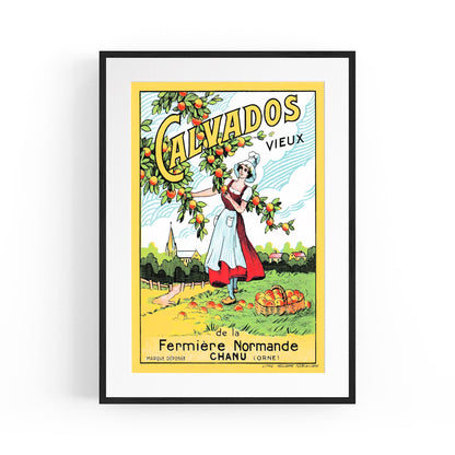 Old Calvados Brandy | Framed Vintage Poster