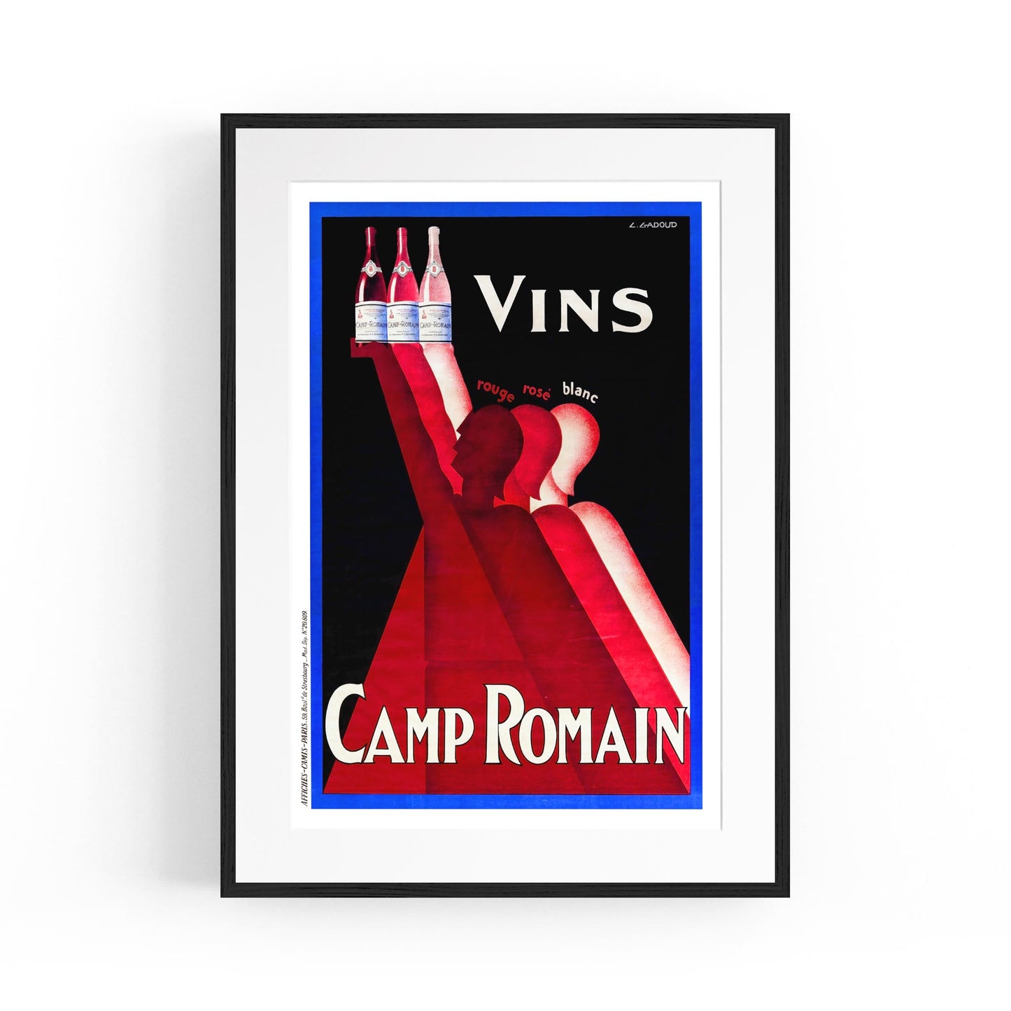 Camp Romain by Claude Gadoud | Framed Vintage Poster