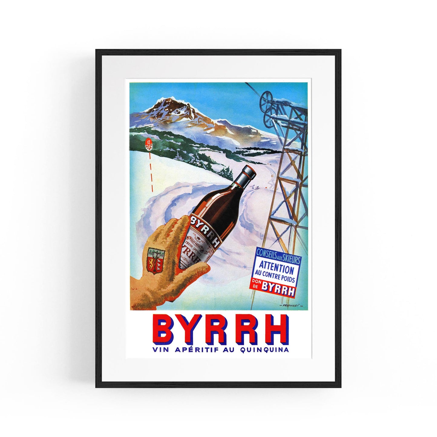 Winter Byrrh by Robert Falcucci | Framed Vintage Poster