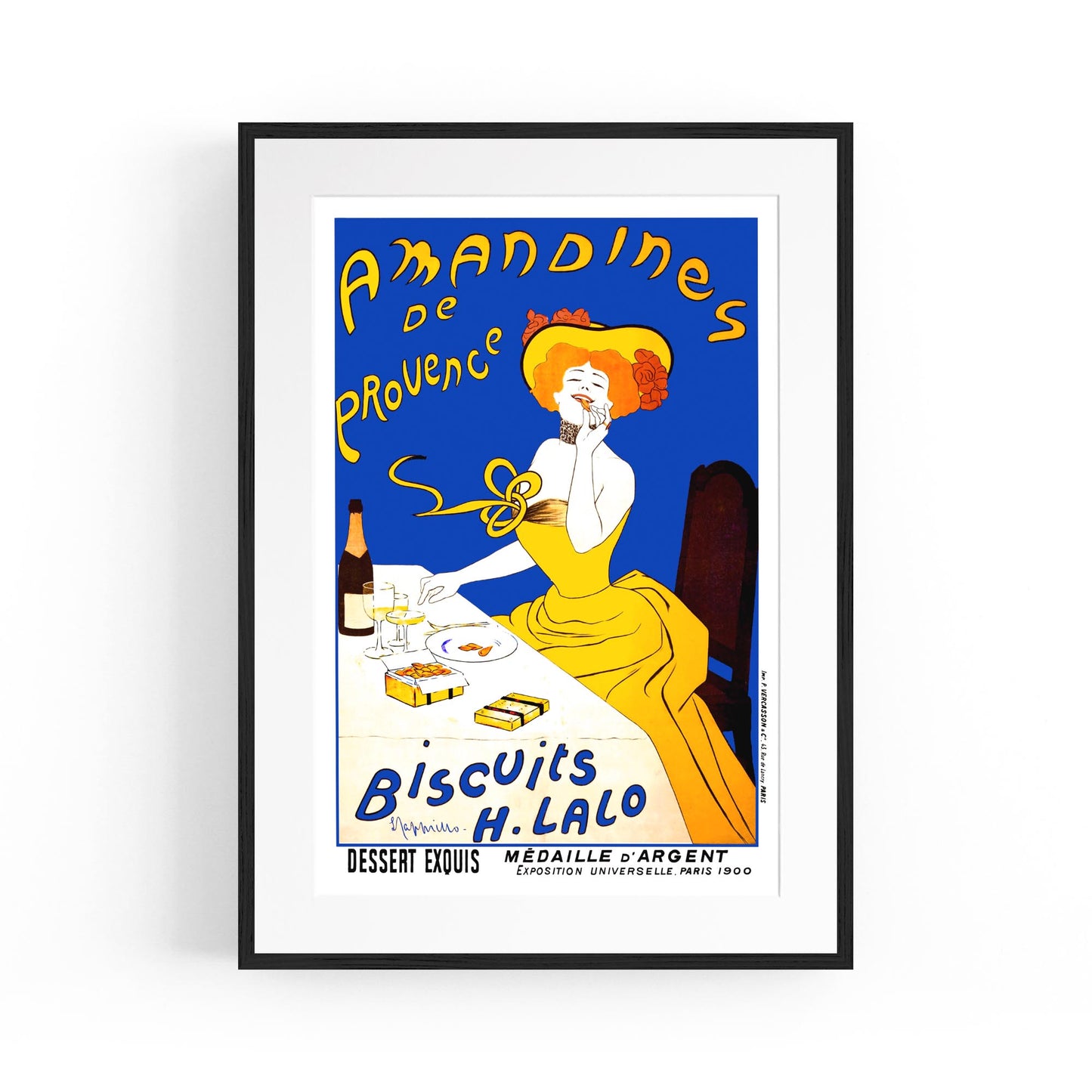 Amandines De Provence Biscuits by Leonetto Cappiello | Framed Vintage Poster