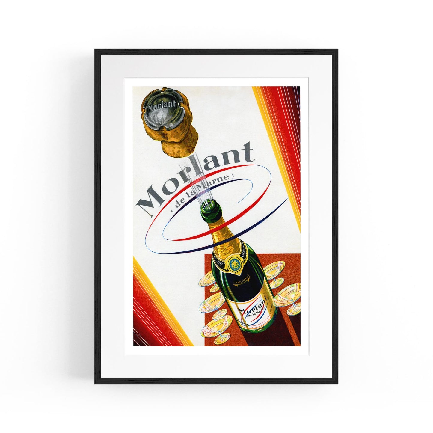 Morlant Champagne Wine | Framed Vintage Poster