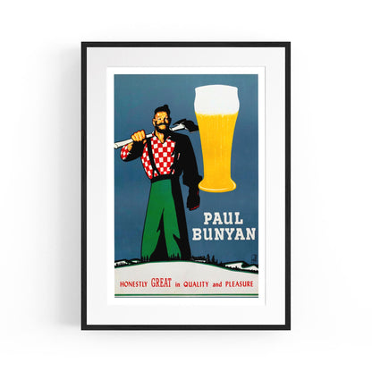 Paul Bunyan Beer | Framed Vintage Poster