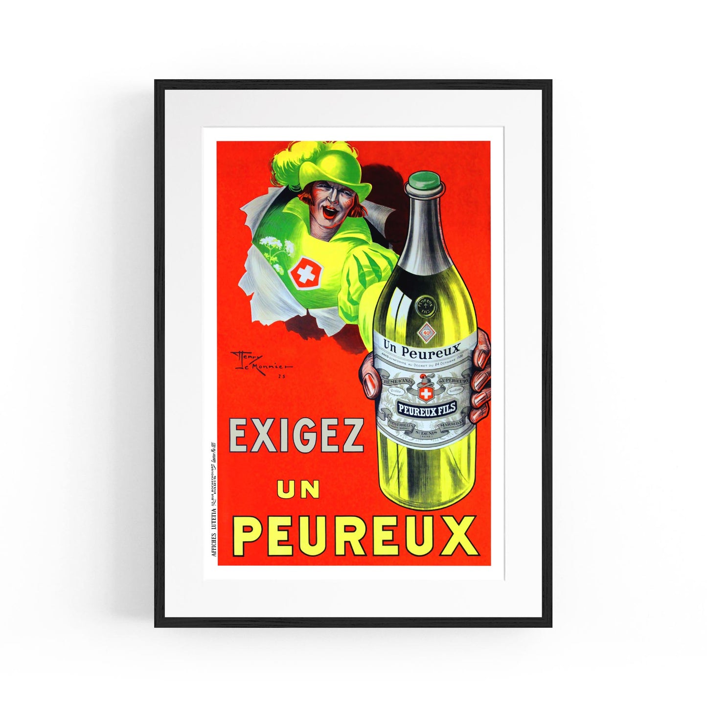 Exigez Un Peureux by Henry LeMonnier | Framed Vintage Poster