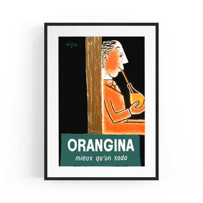 Orangina Meiux Qu'un Soda Drink | Framed Vintage Poster