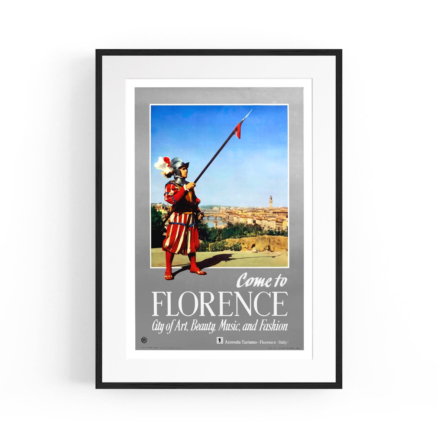 Florence, Italy | Framed Vintage Travel Poster