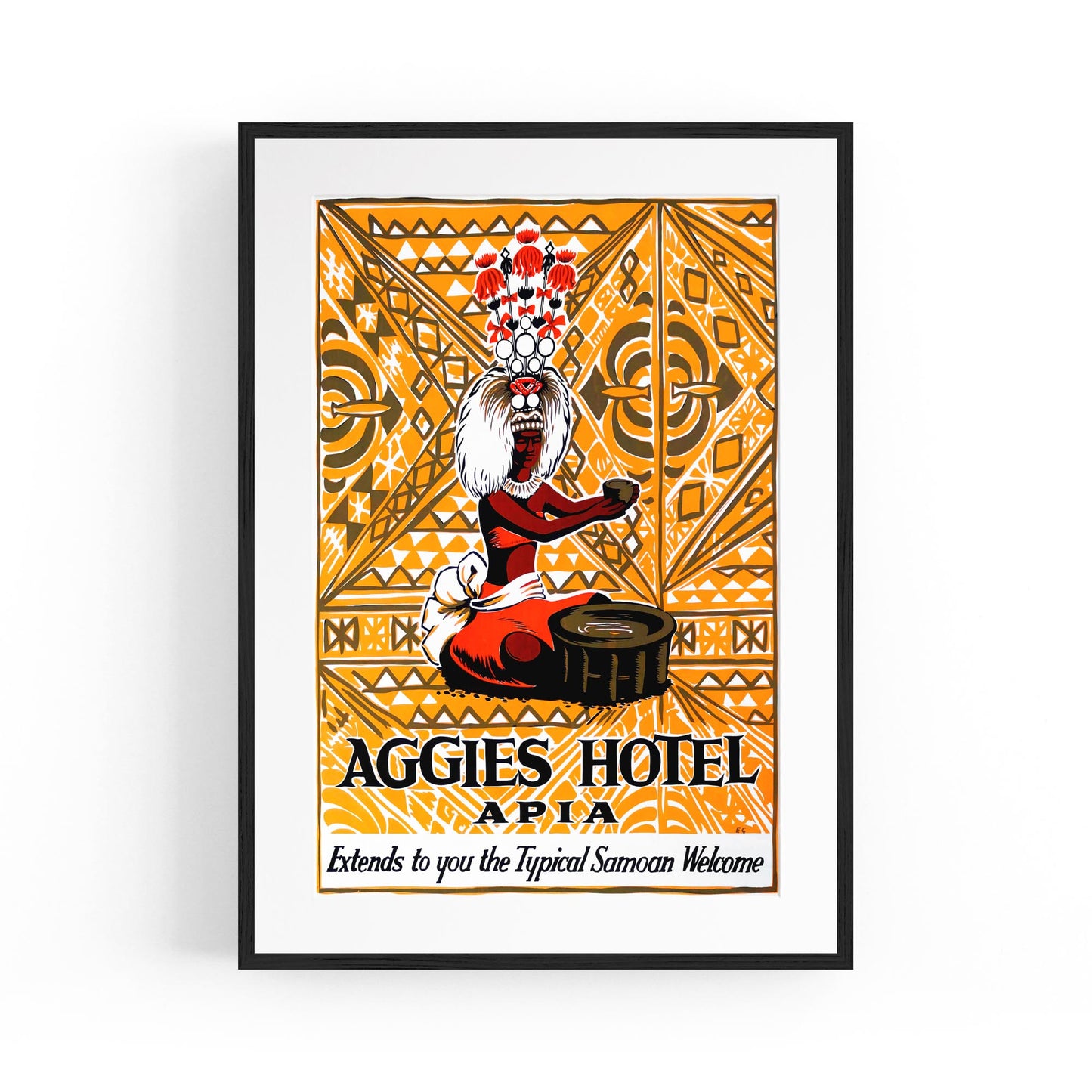 Apia, Samoa | Framed Vintage Travel Poster