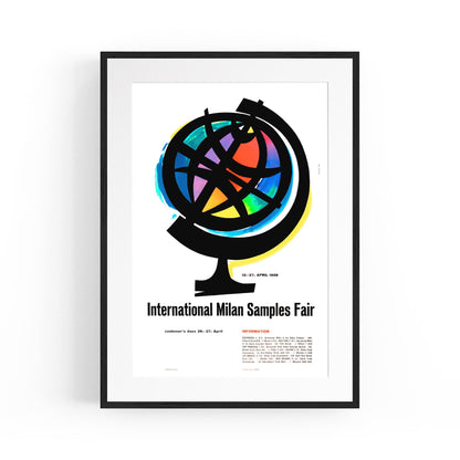 Milan, Italy "Milan International Sample Fair" | Framed Vintage Travel Poster