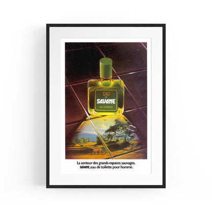 French Perfume "Eau De Savane" | Framed Vintage Poster