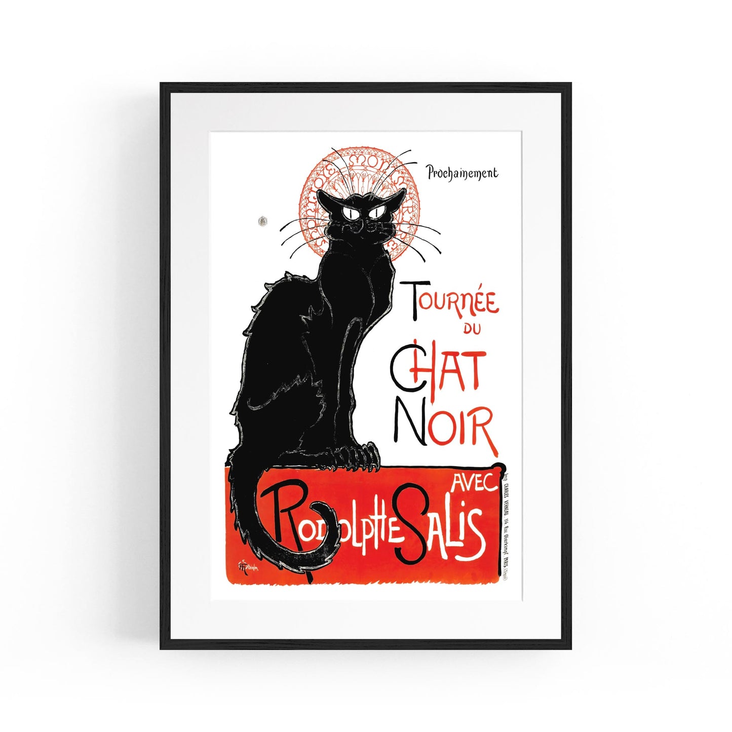 Tournee du Chat Noir by Theophile Alexandre Steinlen French | Framed Vintage Poster