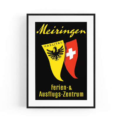 Meiringen, Switzerland | Framed Vintage Travel Poster