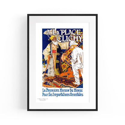 Oriental Importations "A La Place Clichy" French | Framed Vintage Poster