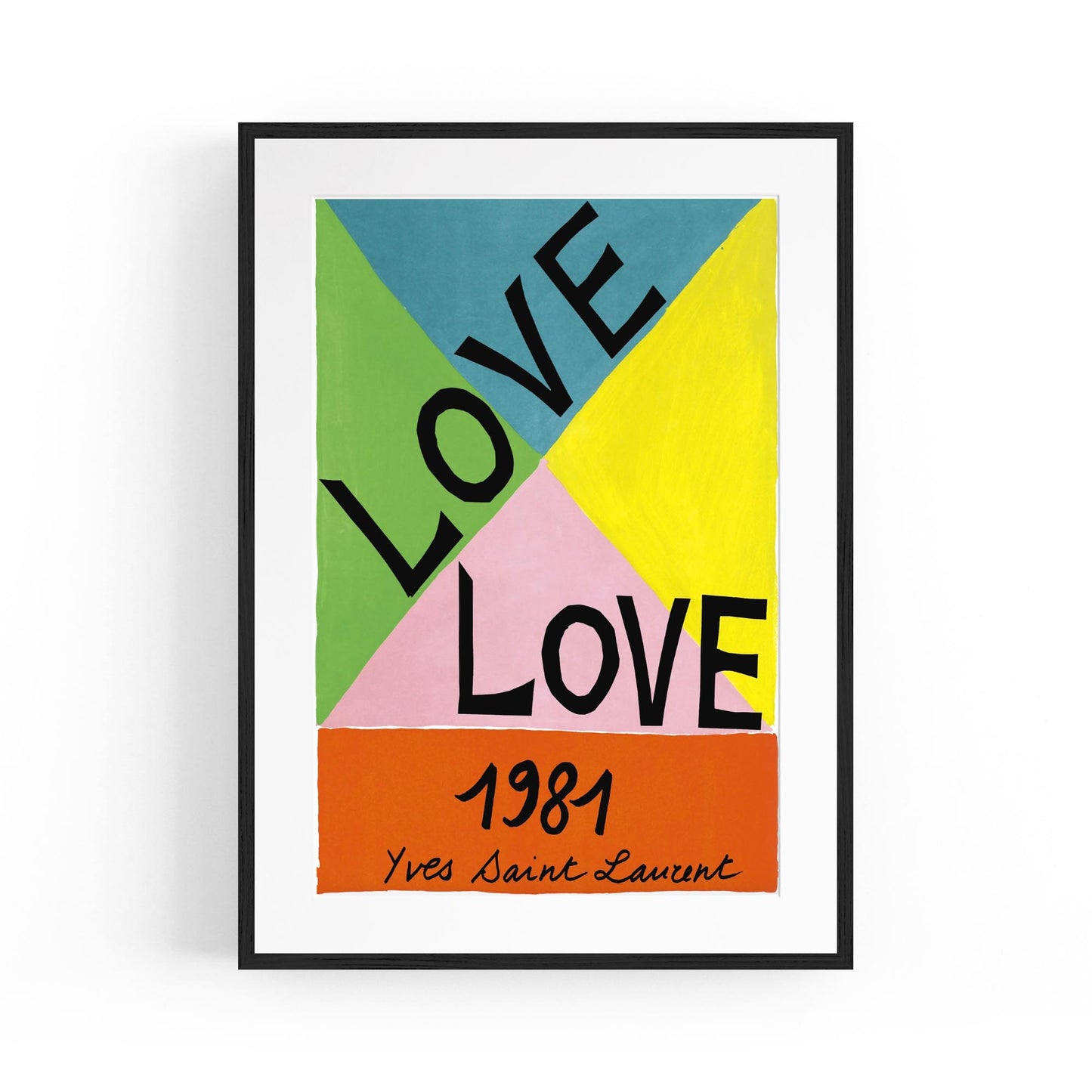 French Fashion "Love 1981" | Framed Vintage Poster